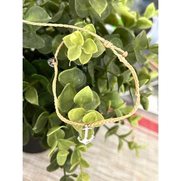 Pura Vida Silver Anchor Bracelet - Picture 3 of 3